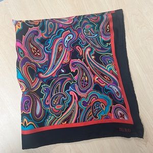 Vintage Bill Blass Paisley Silk Scarf